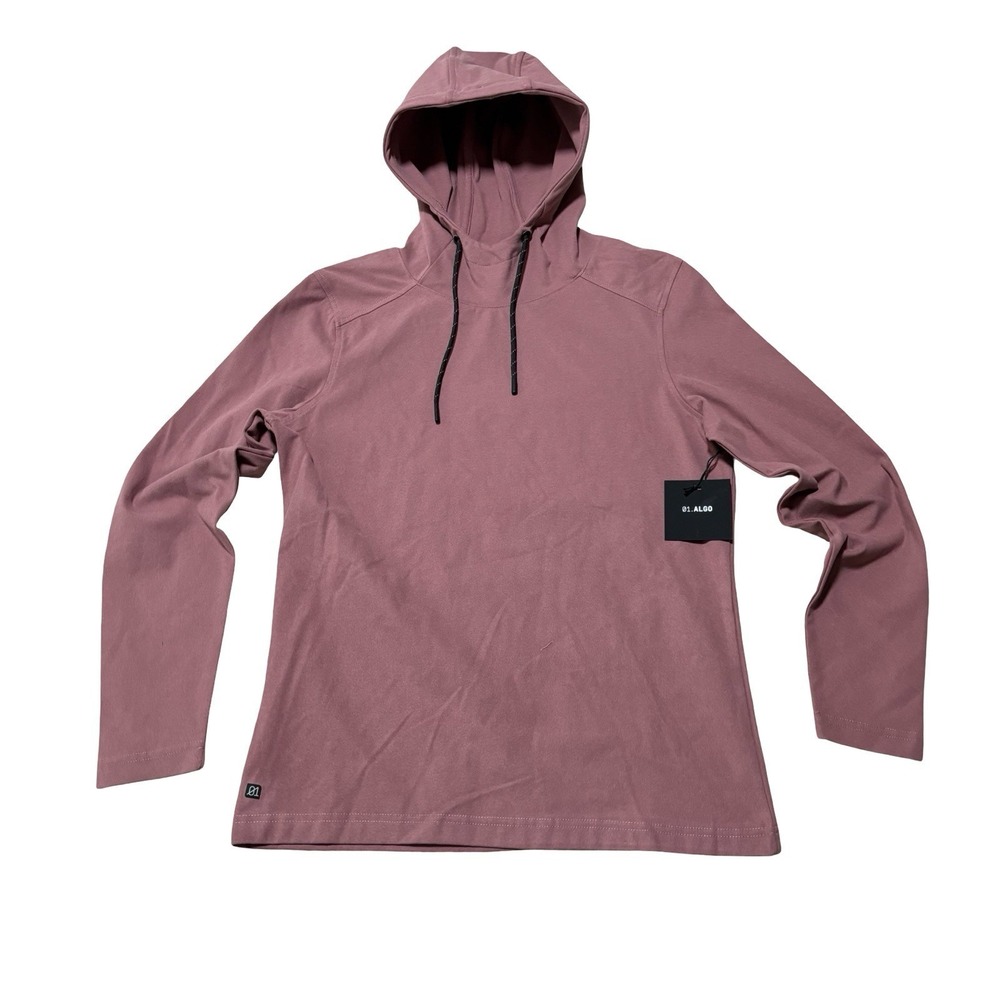 NWT 01.Algo Performance Hoodie Red Lightweight Stretch Men's Size XS 19 x‎ 26